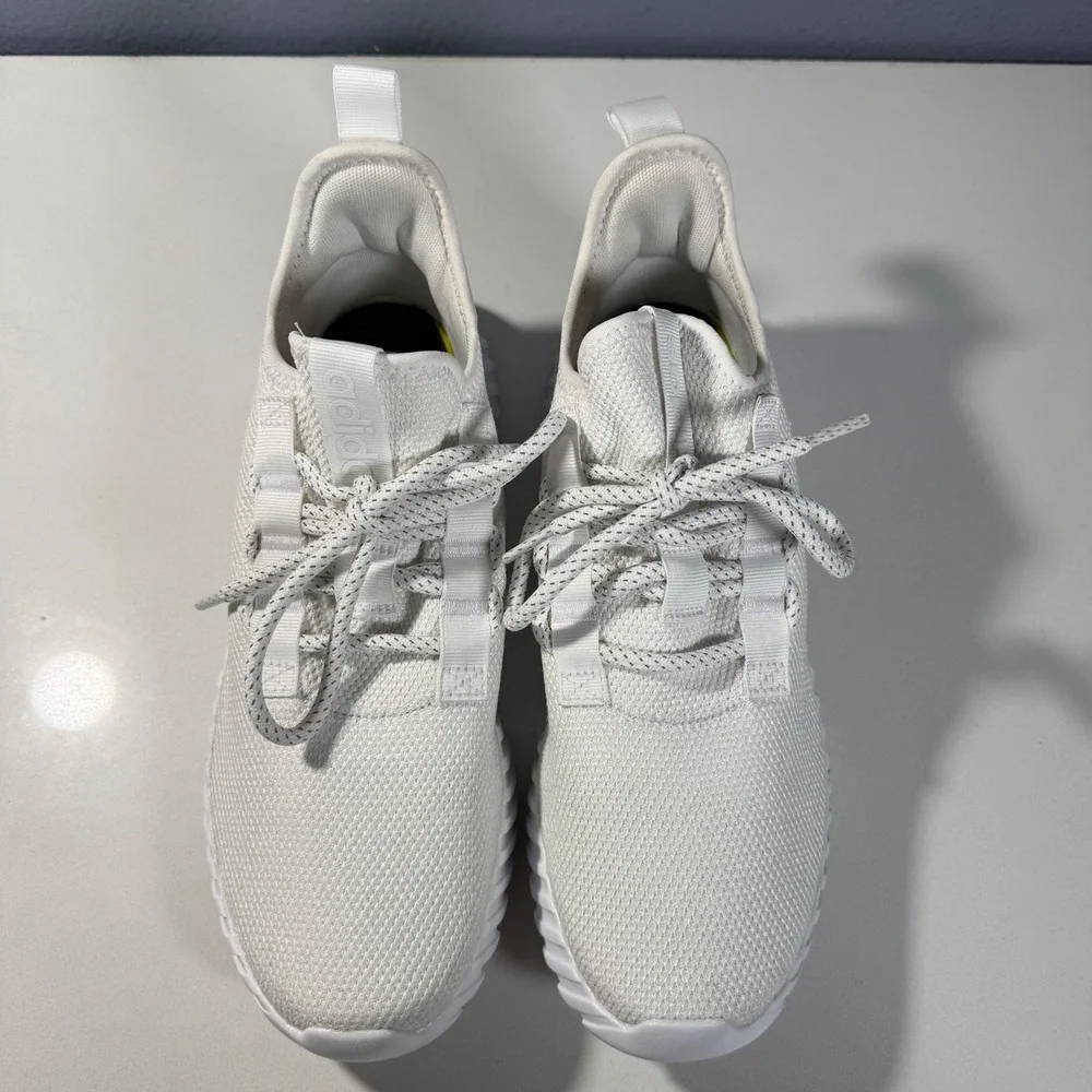 Adidas Kaptir 2.0 Mens Running Shoes White Knit Sneakers‎ IF7317 Size 10